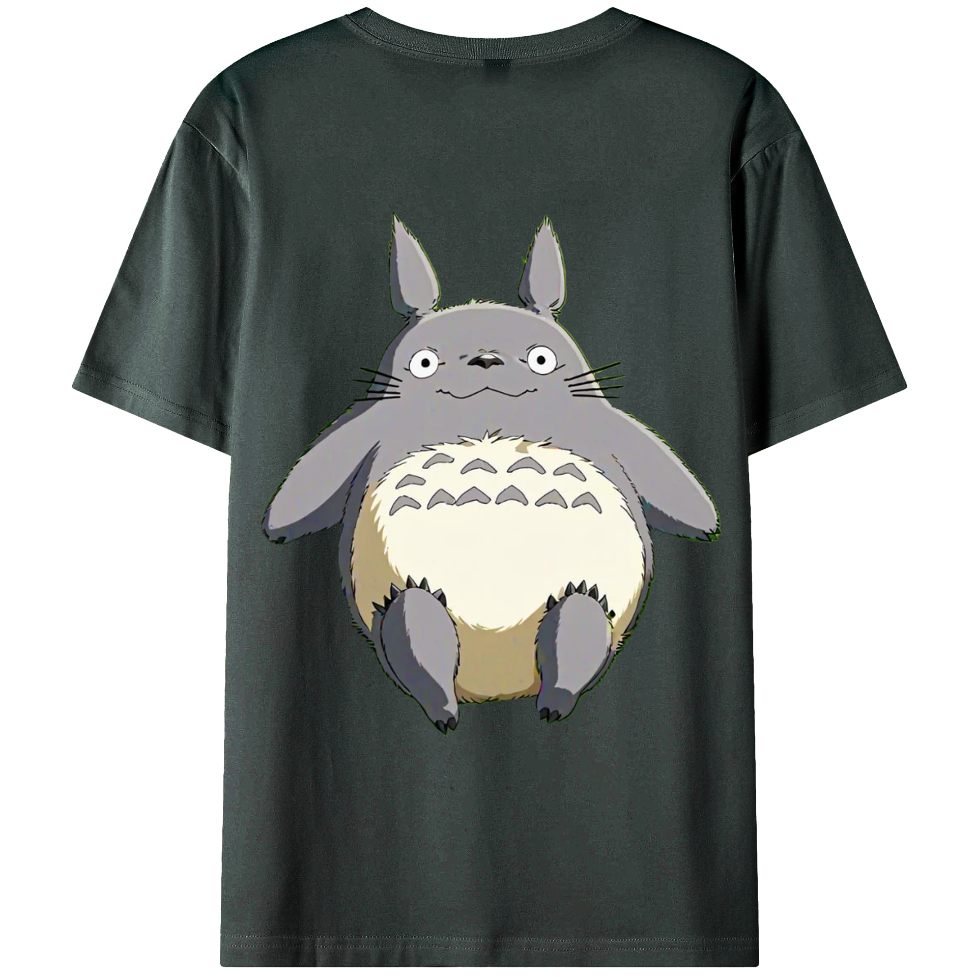 （画像用） となりのトトロ 草壁メイ 草壁サツキ My Neighbor Totoro Satsuki Kusakabe Mei Kusakabe 綿100％ メンズ半袖Tシャツ（バックプリント） 通気性